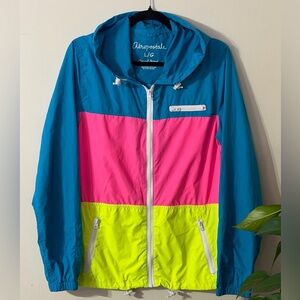 Y2K Vibrant Colorblock Neon Jacket